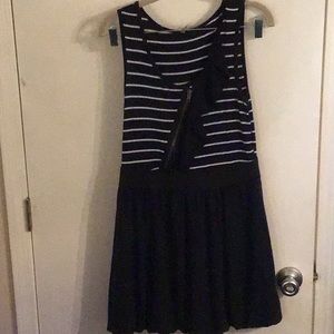 Boutique navy striped dress